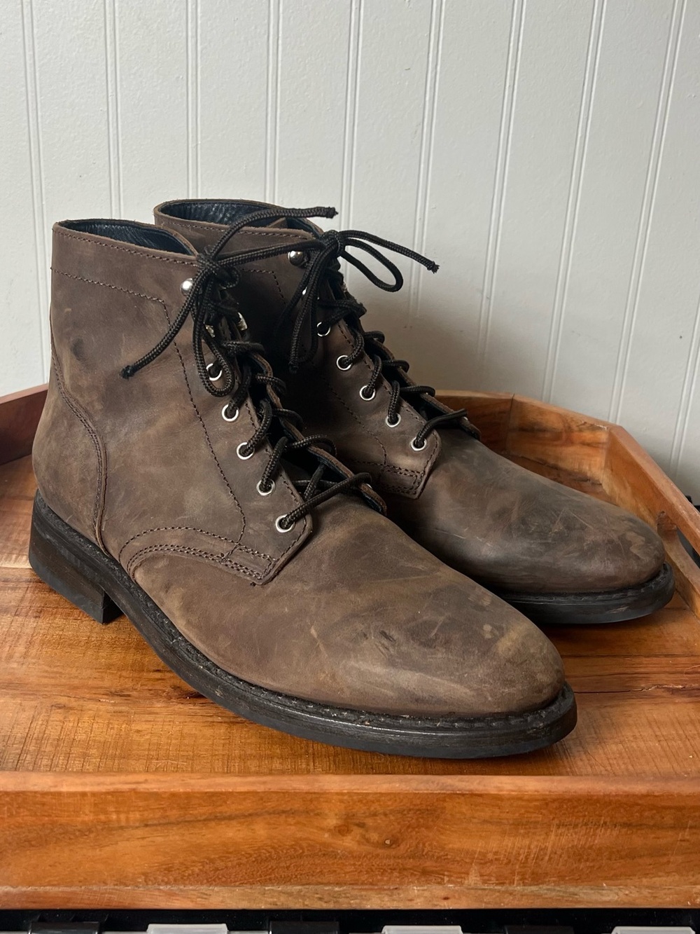 Thursday Boot Co President Brown Handcrafted Lace Up Boot Mens 10